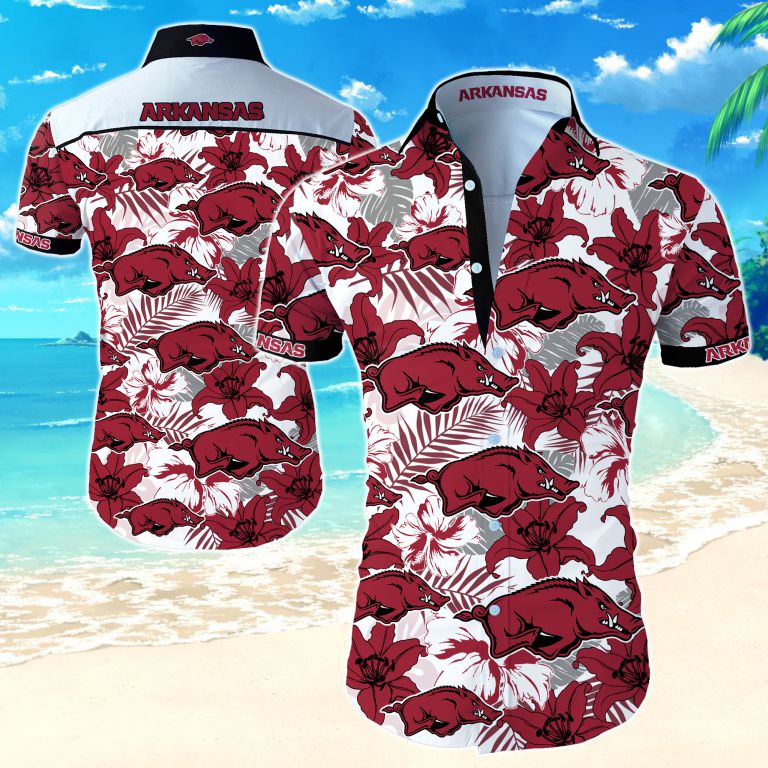Ncaa Arkansas Razorbacks Hawaiian Shirt Summer Button Up Ncaa Arkansas Razorbacks Hawaiian Shirt Summer Button Up