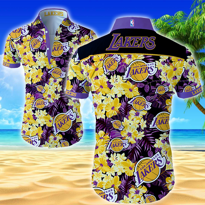 Nba Los Angeles Lakers Hawaiian Hawaiian Shirt Summer Button Up Nba Los Angeles Lakers Hawaiian Hawaiian Shirt Summer Button Up