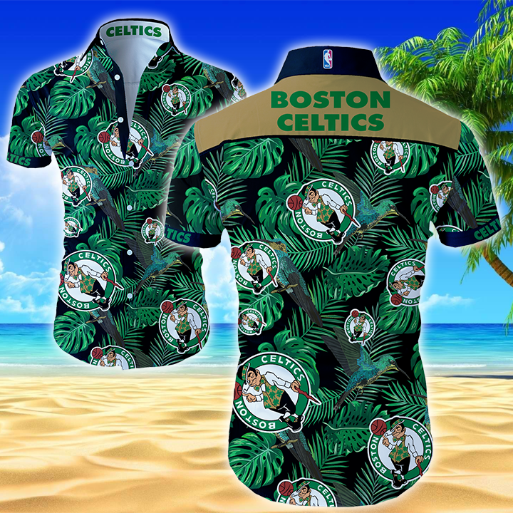 Nba Boston Celtics Hawaiian Shirt Summer Button Up Nba Boston Celtics Hawaiian Shirt Summer Button Up