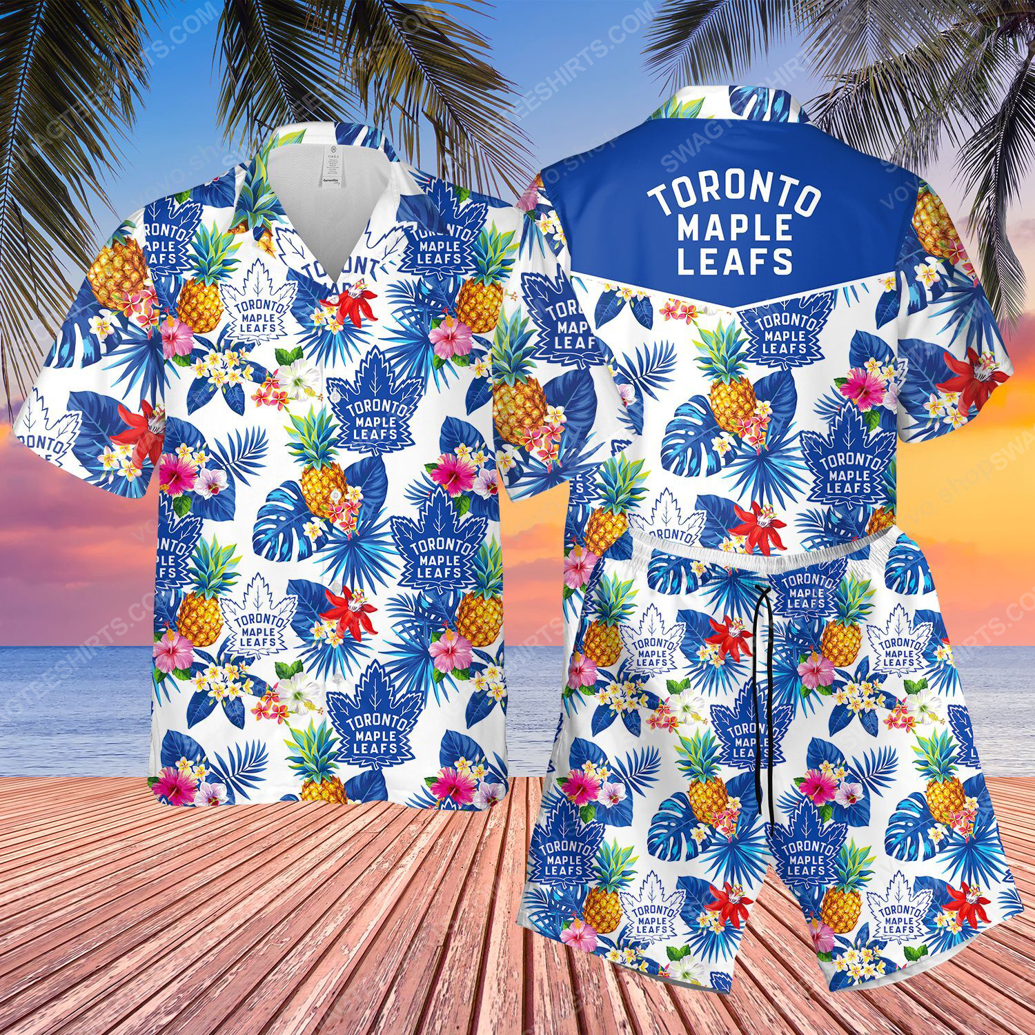 National Hockey League Toronto Maple Leafs Printing Hawaiian Shirt National Hockey League Toronto Maple Leafs Printing Hawaiian Shirt