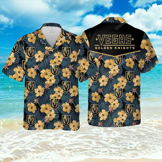 National Hockey League Vegas Golden Knights Summer Vacation Hawaiian Shirt National Hockey League Vegas Golden Knights Summer Vacation Hawaiian Shirt