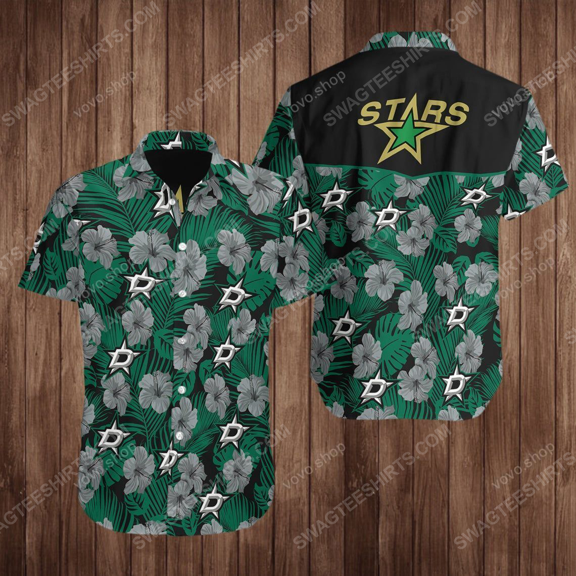 National Hockey League Dallas Stars Printing Hawaiian Shirt National Hockey League Dallas Stars Printing Hawaiian Shirt