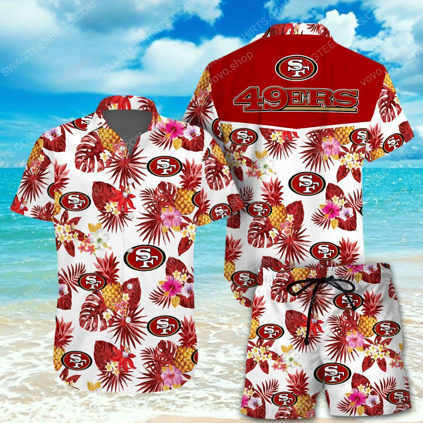 National Football League San Francisco 49Ers Printing Hawaiian Shirt National Football League San Francisco 49Ers Printing Hawaiian Shirt