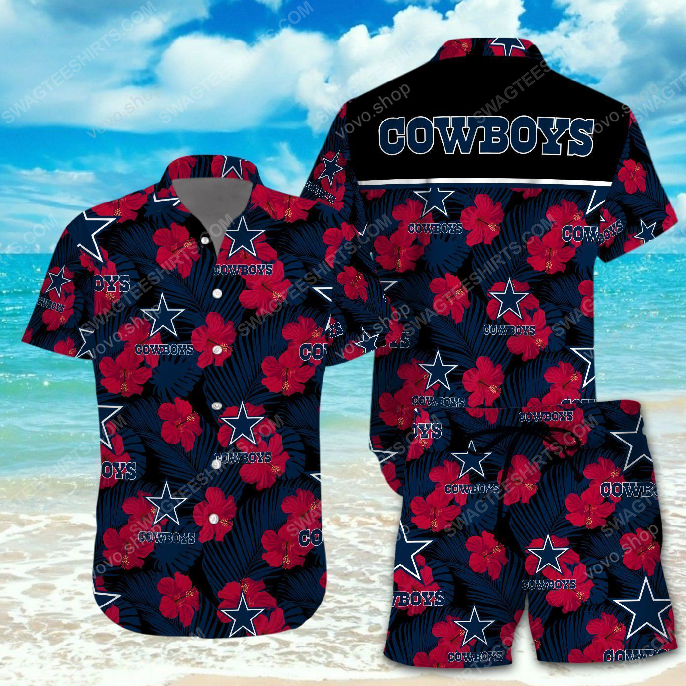 National Football League Dallas Cowboys Printing Hawaiian Shirt National Football League Dallas Cowboys Printing Hawaiian Shirt