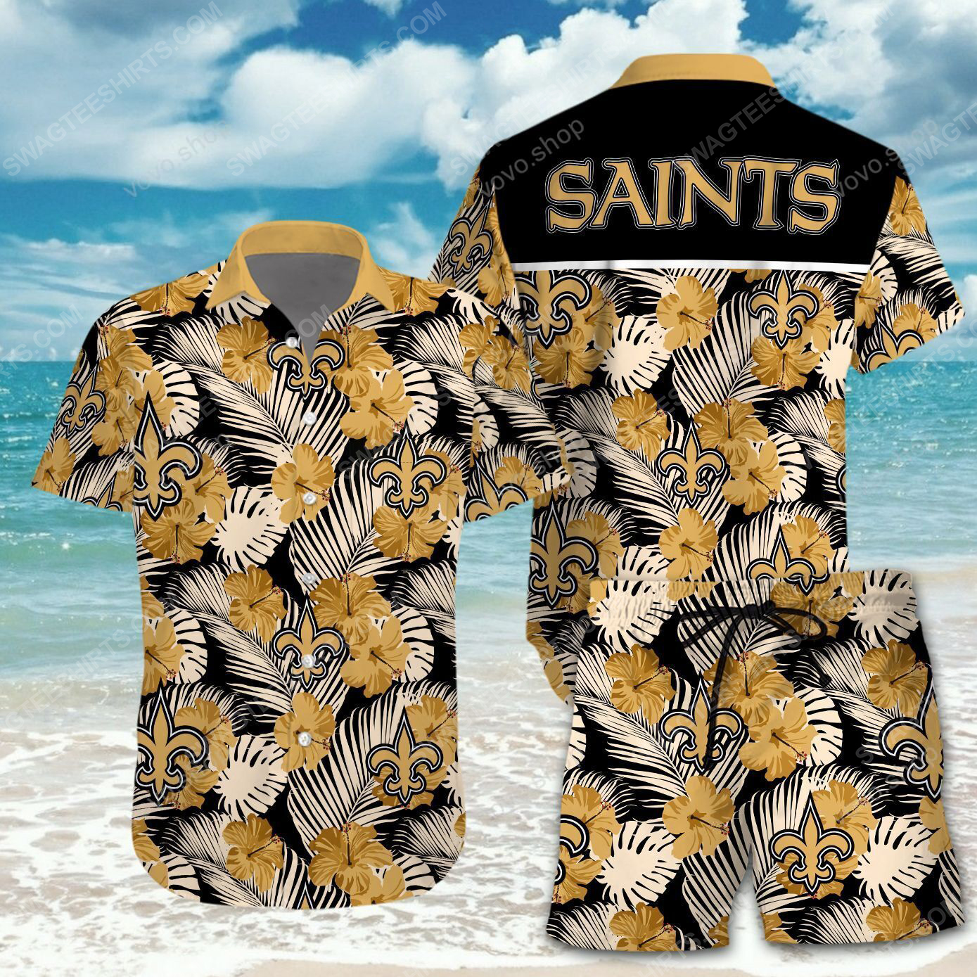 National Football League New Orleans Saints Printing Hawaiian Shirt National Football League New Orleans Saints Printing Hawaiian Shirt