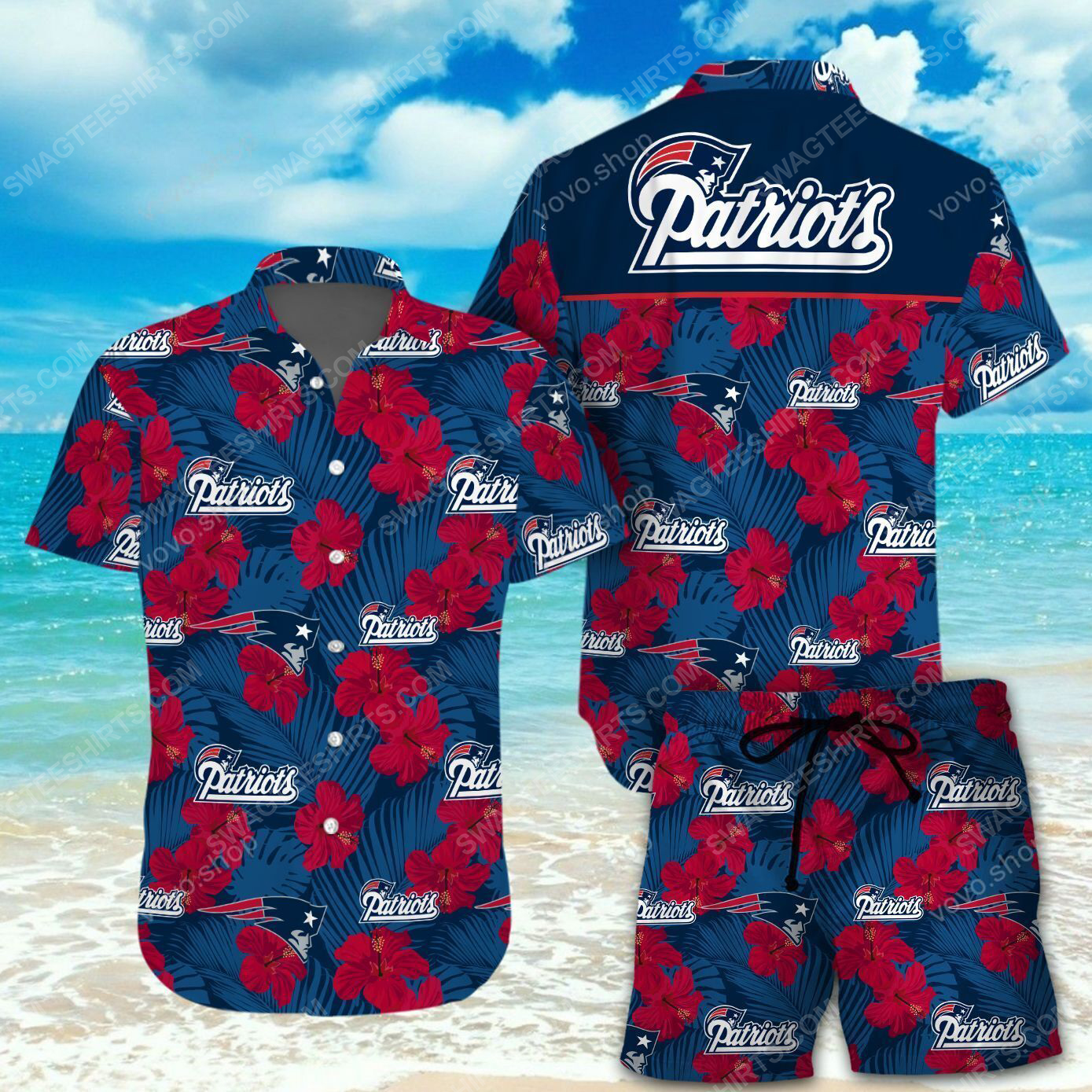 National Football League New England Patriots Printing Hawaiian Shirt National Football League New England Patriots Printing Hawaiian Shirt