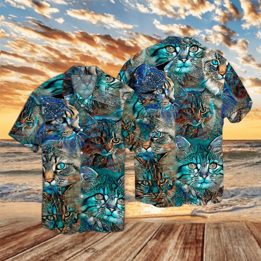 Mystery Cats Hawaiian Shirt Mystery Cats Hawaiian Shirt