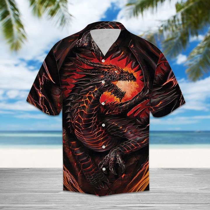 Mythical Dragon Hawaiian Shirt Summer Button Up Mythical Dragon Hawaiian Shirt Summer Button Up