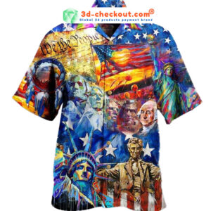 My Patriotic Heart Beats Red White And Blue Hawaiian Shirt