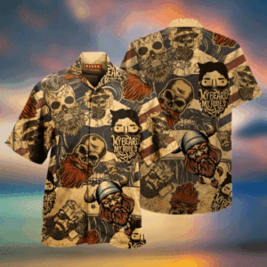 My Beard My Rules Skull Hawaiian Shirt