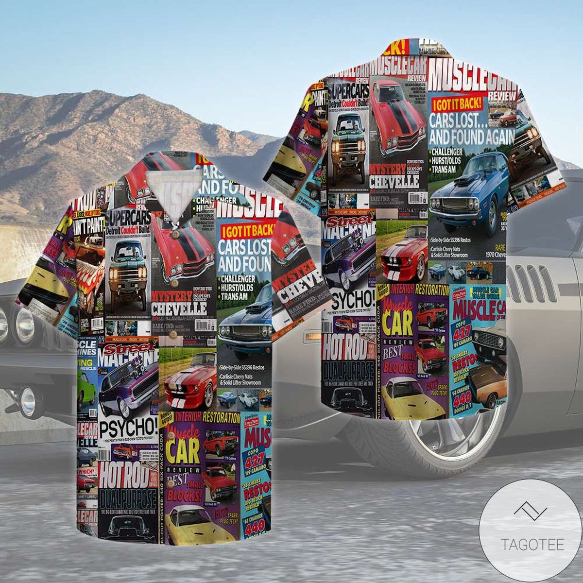 Muscle Car Magazine Hawaiian Shirt Muscle Car Magazine Hawaiian Shirt