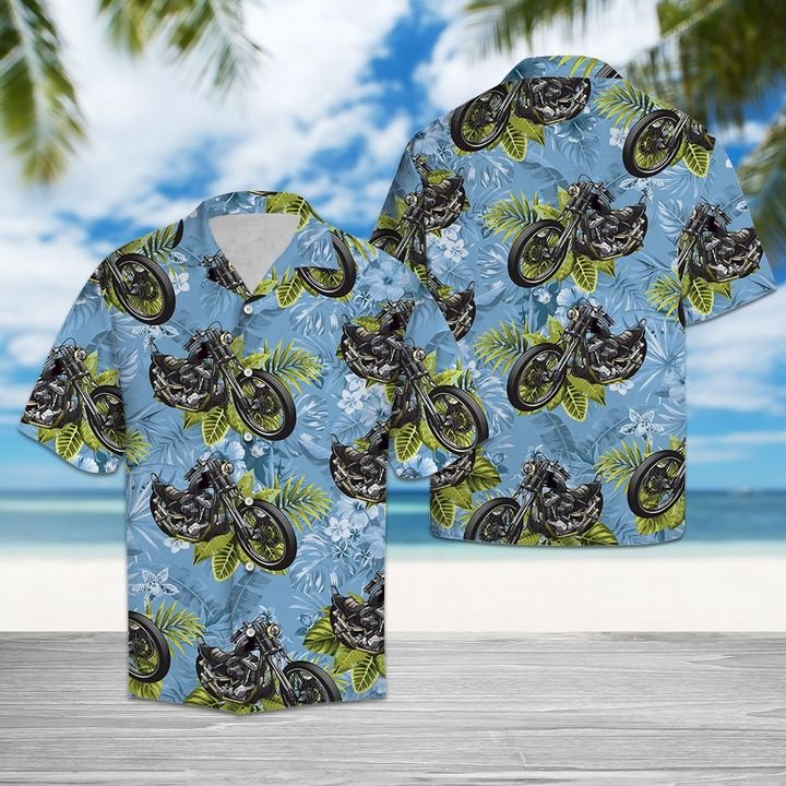 Motorbike Hawaiian Shirt Summer Button Up Motorbike Hawaiian Shirt Summer Button Up