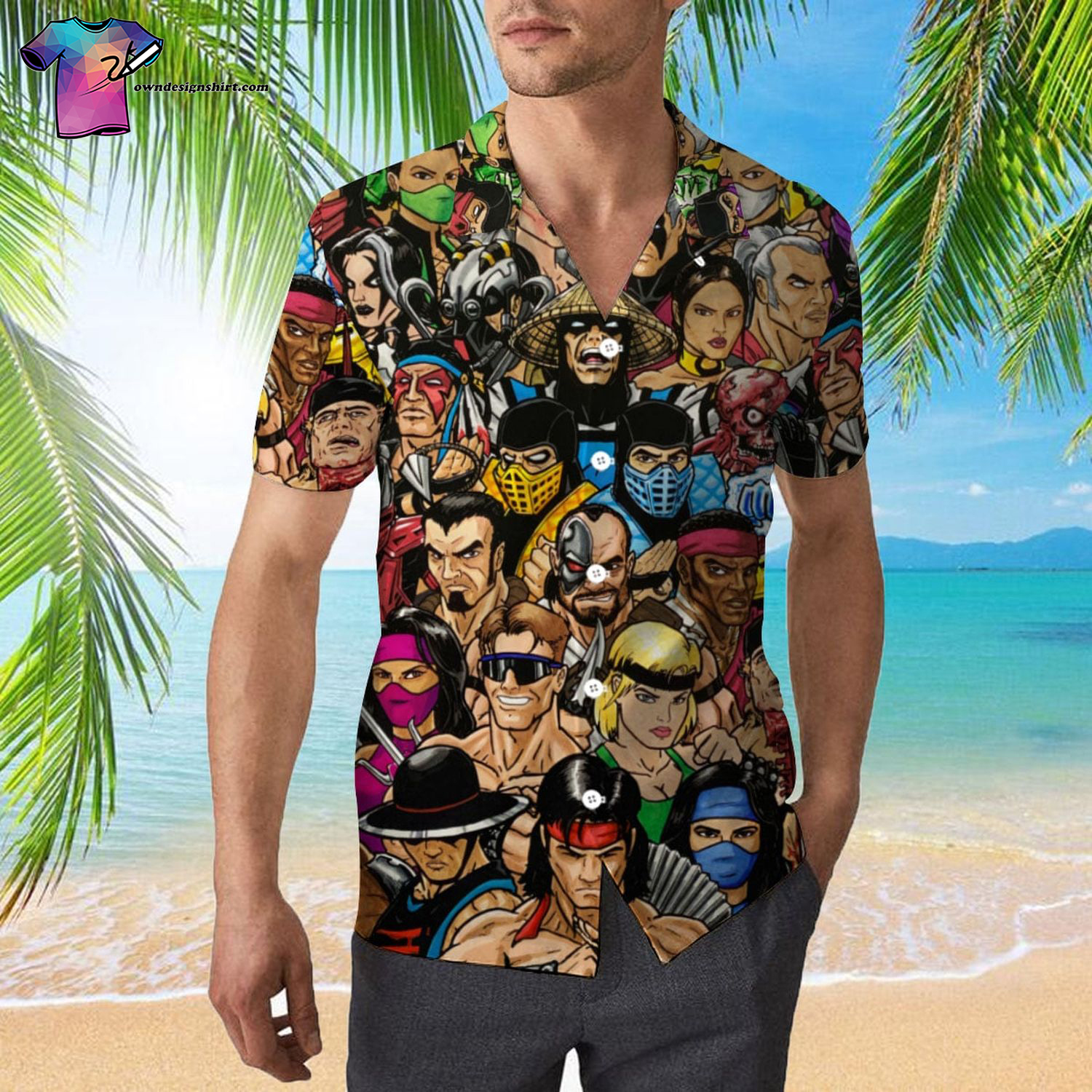 Mortal Kombat All Over Print Hawaiian Shirt Mortal Kombat All Over Print Hawaiian Shirt
