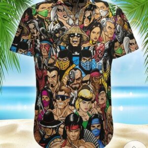 Mortal Kombat Characters Comic Hawaiian Shirt