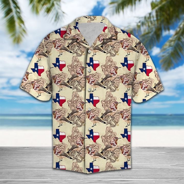 Mockingbird Texas Hawaiian Shirt Summer Button Up Mockingbird Texas Hawaiian Shirt Summer Button Up