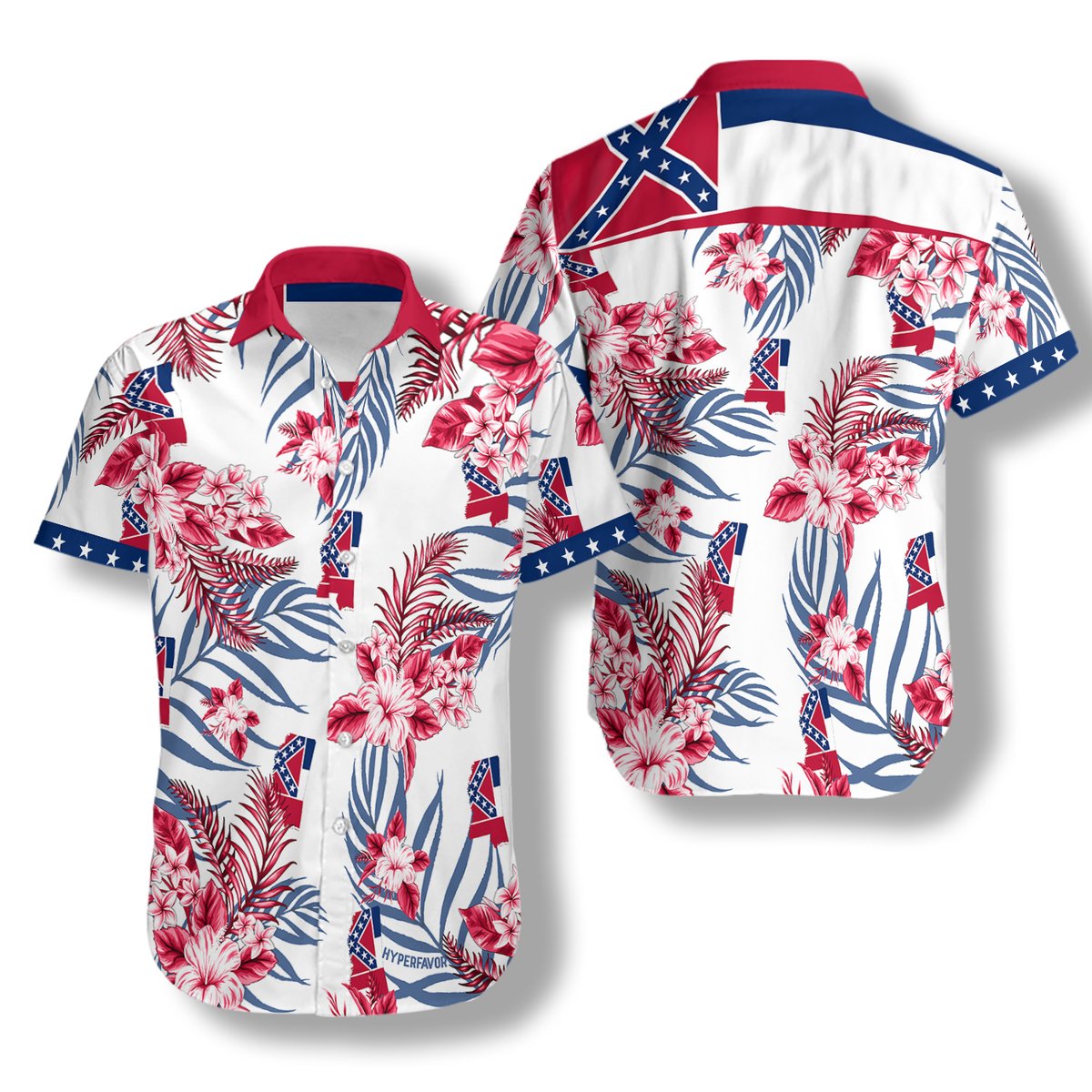 Mississippi Proud Hibicus Hawaiian Shirt Mississippi Proud Hibicus Hawaiian Shirt