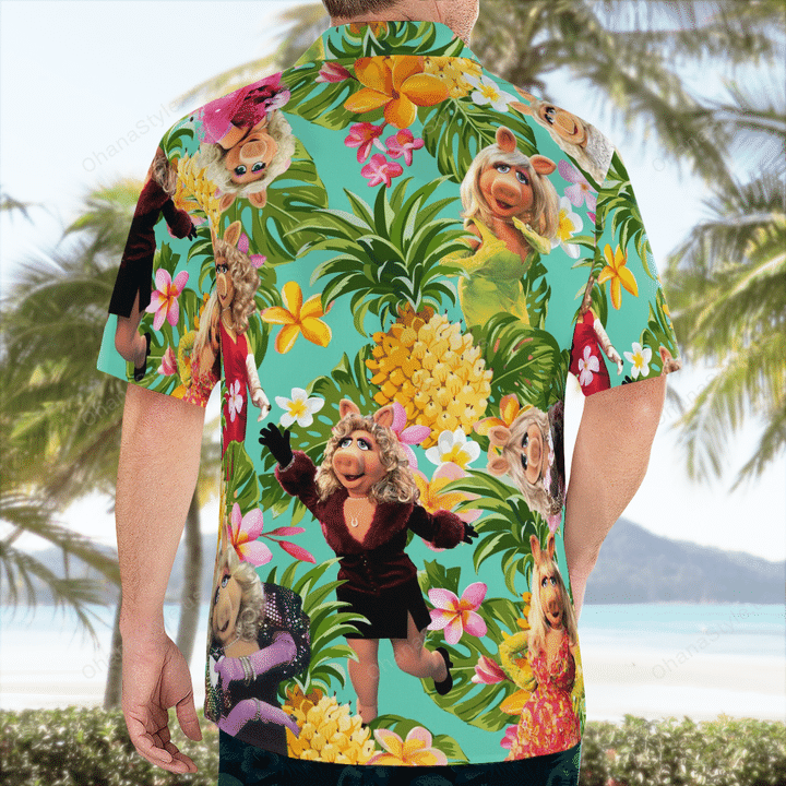Miss Piggy Tropical Hawaiian Shirt Miss Piggy Tropical Hawaiian Shirt