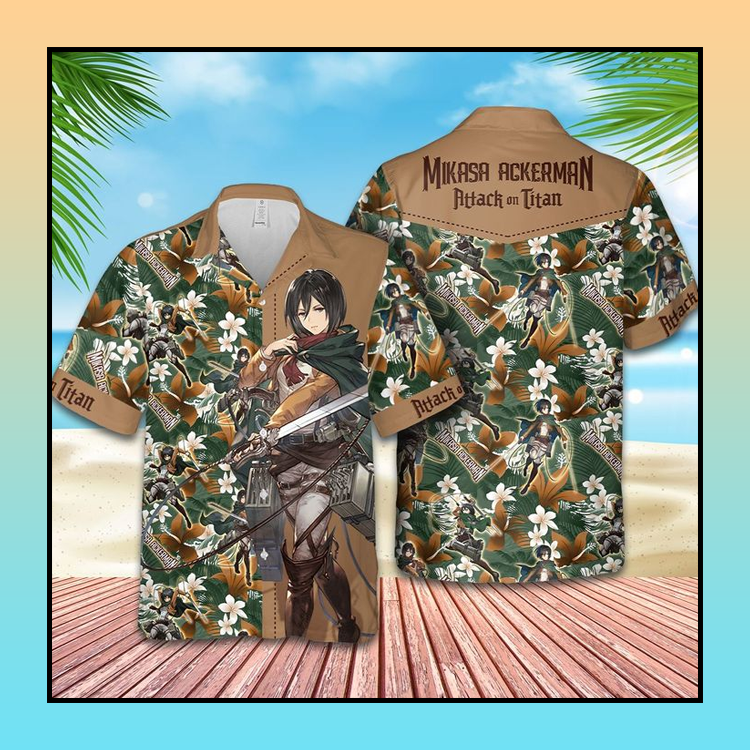 Misaka Attack On Titan Hawaiian Shirt Misaka Attack On Titan Hawaiian Shirt