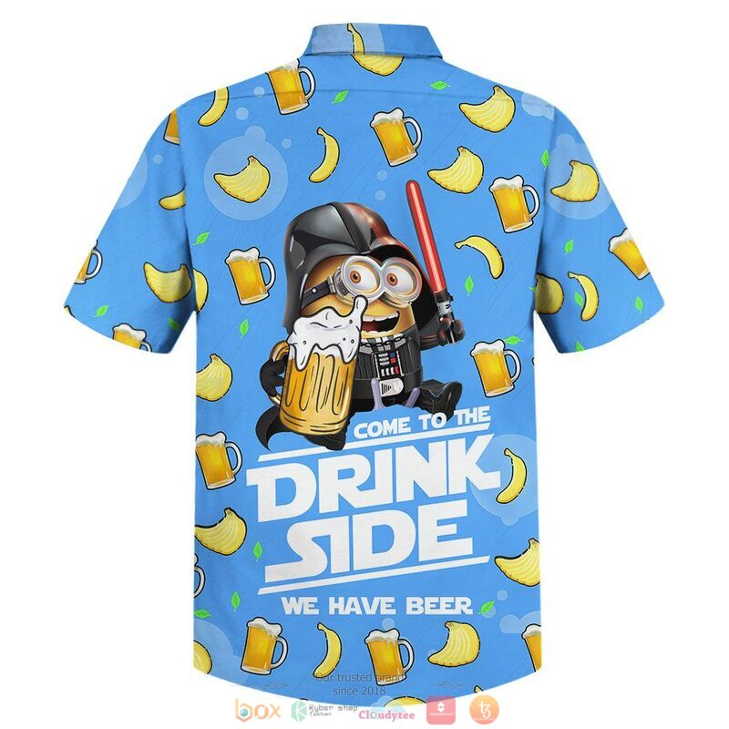 Minion Darth Vader Come To The Drink Side Beer Hawaiian Shirt Minion Darth Vader Come To The Drink Side Beer Hawaiian Shirt