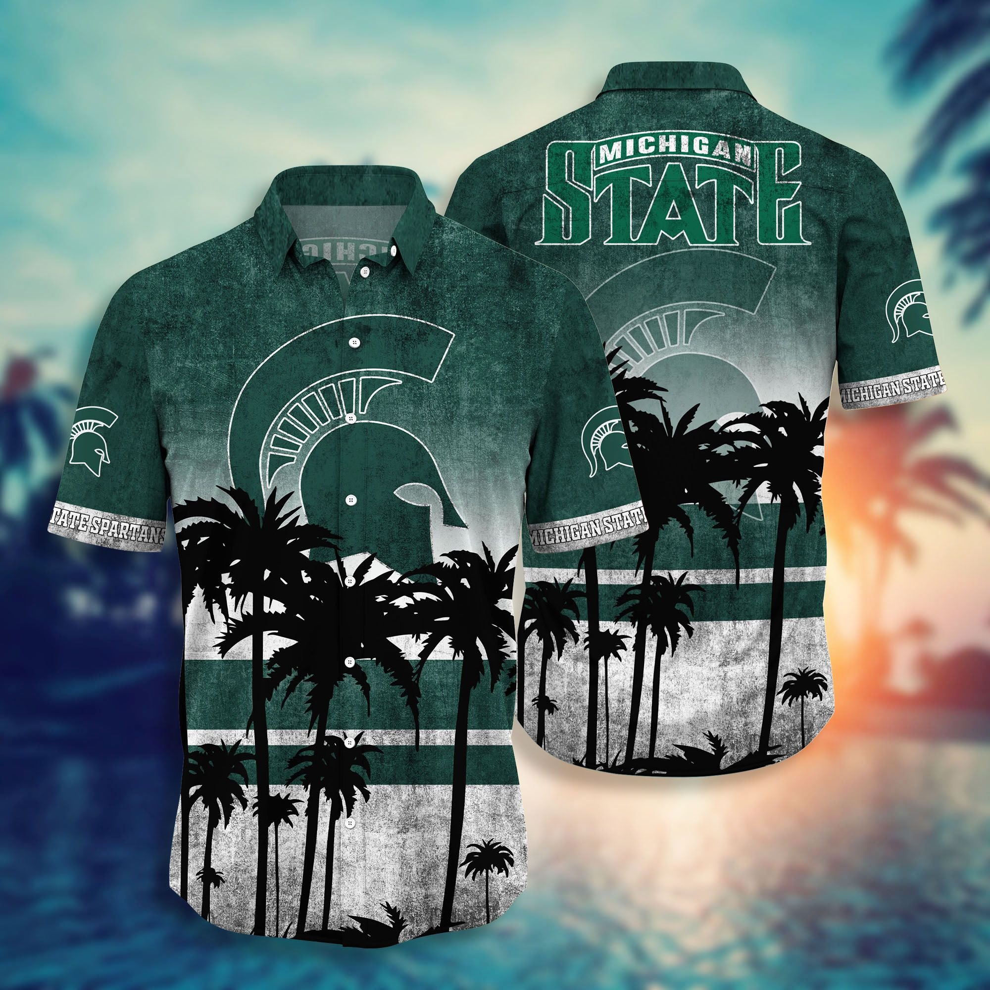 Michigan State Spartans Hawaiian Shirt Michigan State Spartans Hawaiian Shirt
