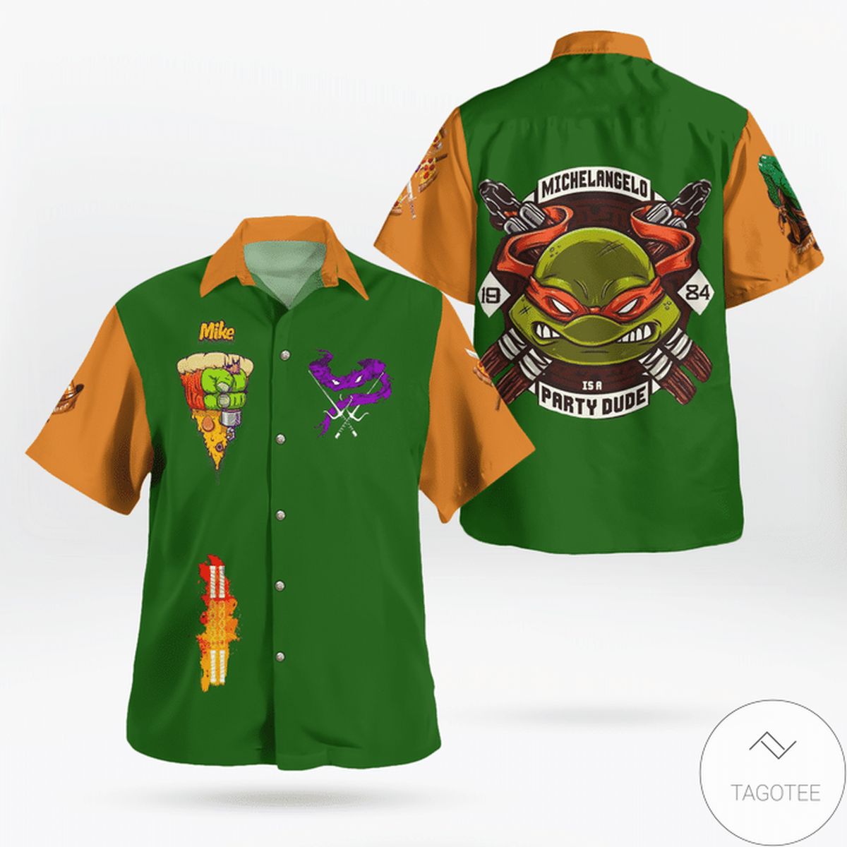 Michelangelo Tmnt Hawaiian Shirt Michelangelo Tmnt Hawaiian Shirt