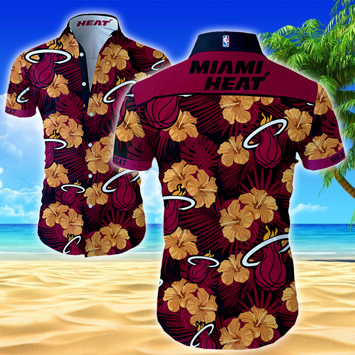 Miami Heat Hawaiian Shirt Summer Button Up Miami Heat Hawaiian Shirt Summer Button Up