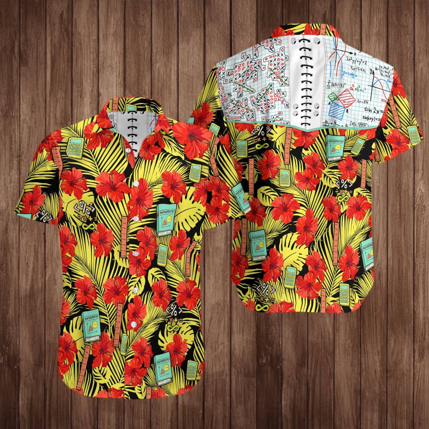 Maths And Tictactoe Hawaiian Shirt Summer Button Up Maths And Tictactoe Hawaiian Shirt Summer Button Up