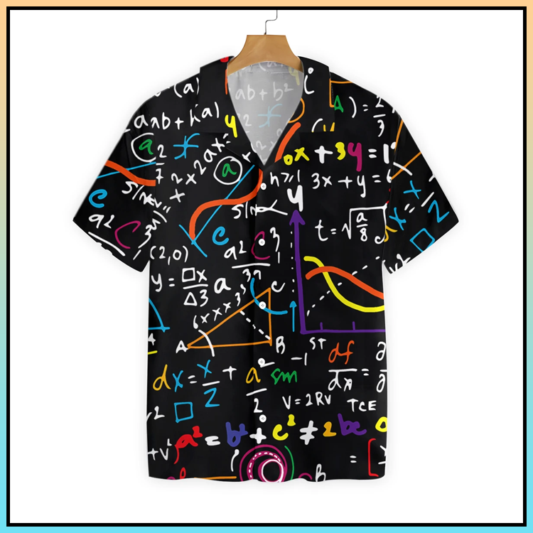 Math Teacher Seamless Pattern Hawaiian Shirt Math Teacher Seamless Pattern Hawaiian Shirt