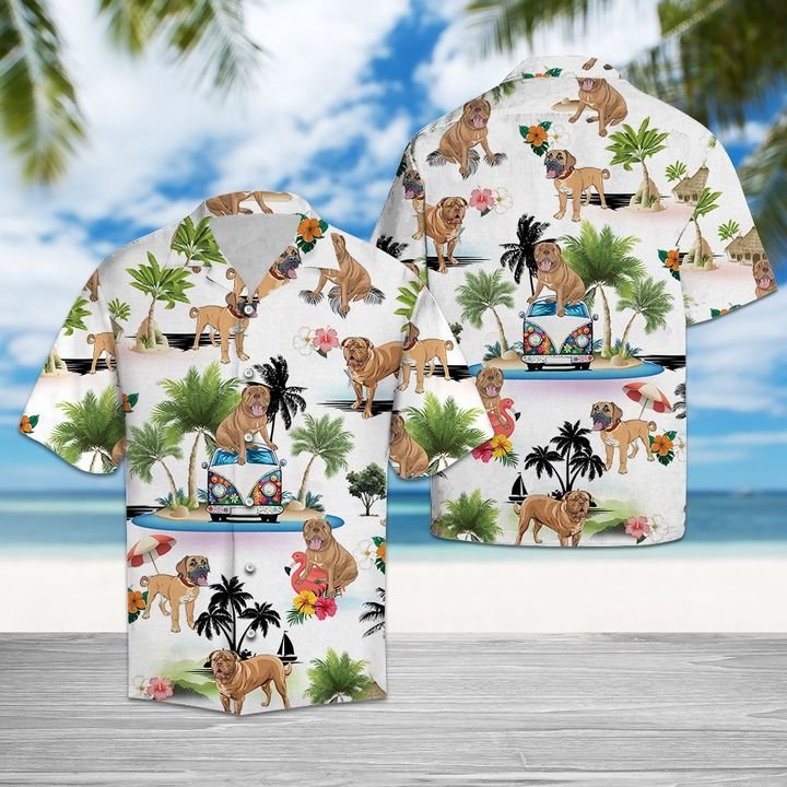 Mastiff Vacation Hawaiian Shirt Summer Button Up Mastiff Vacation Hawaiian Shirt Summer Button Up