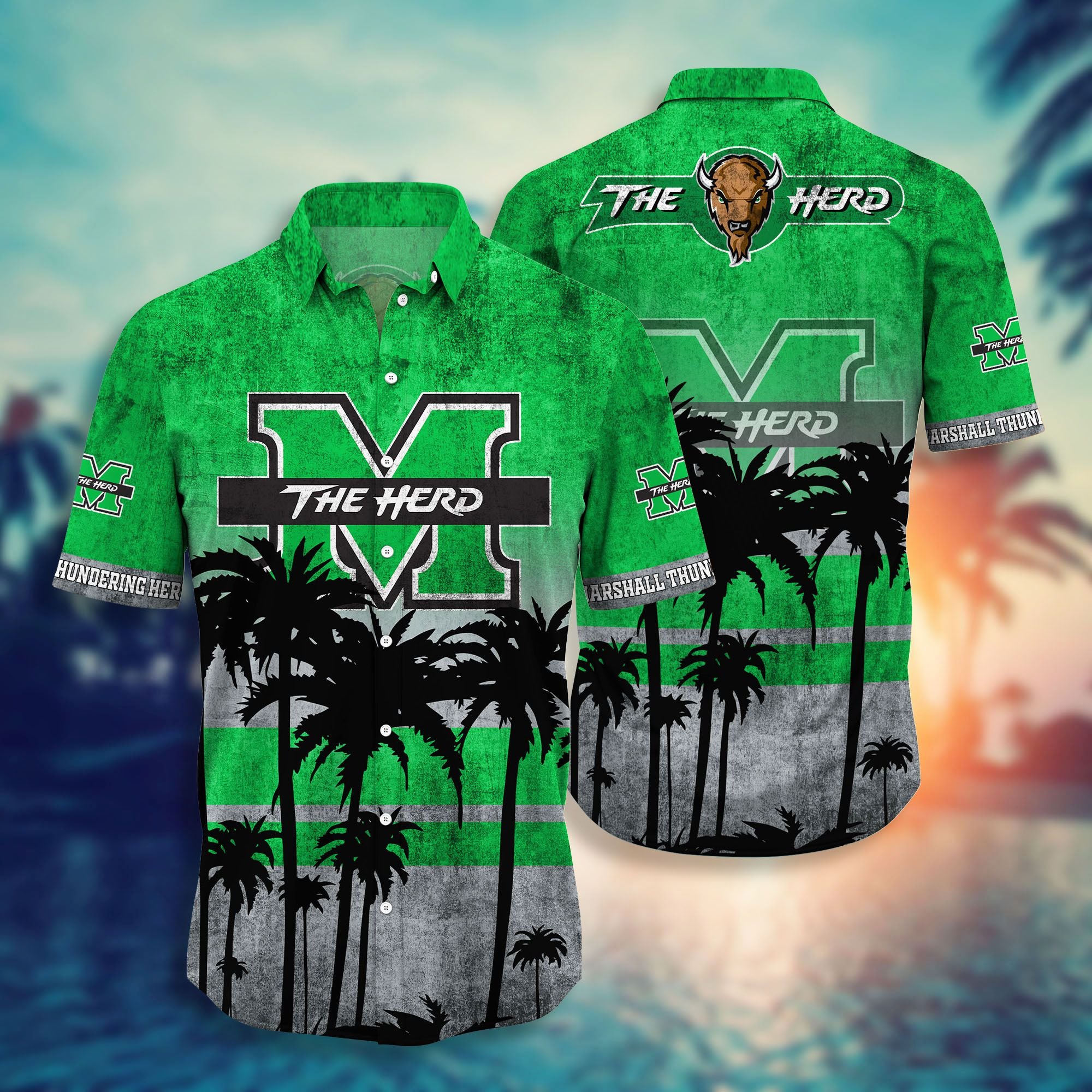 Marshall Thundering Herd Hawaiian Shirt Marshall Thundering Herd Hawaiian Shirt
