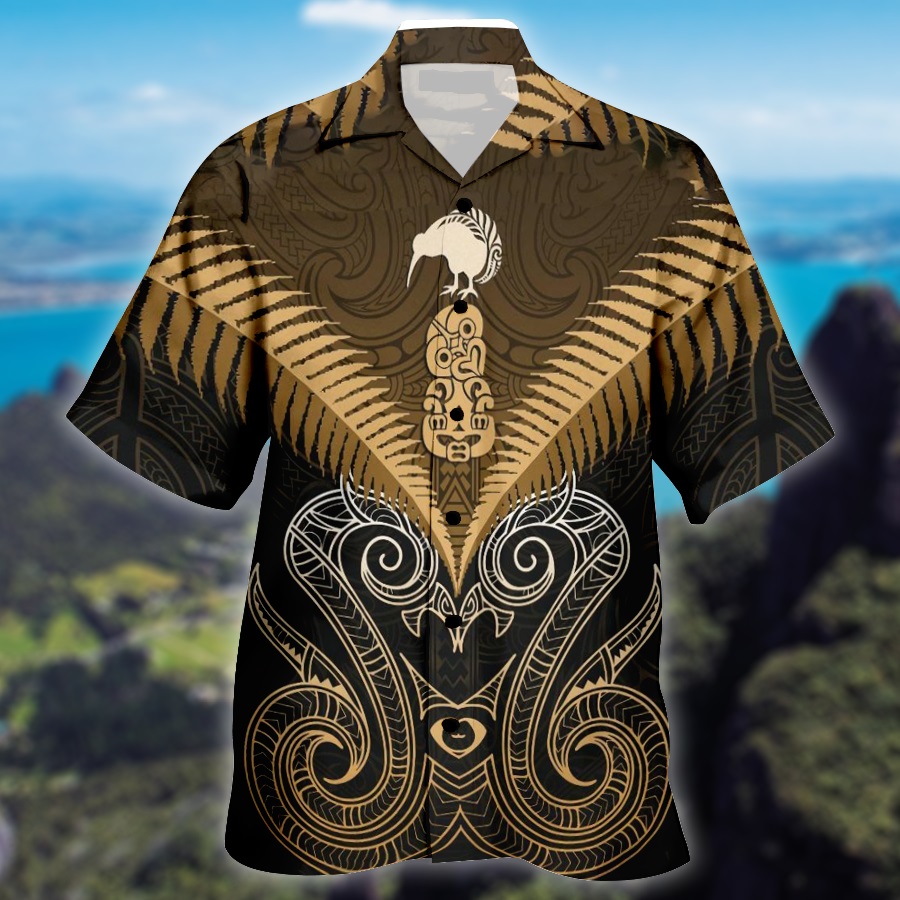 Maori Manaia New Zealand Hawaiian Shirt Maori Manaia New Zealand Hawaiian Shirt