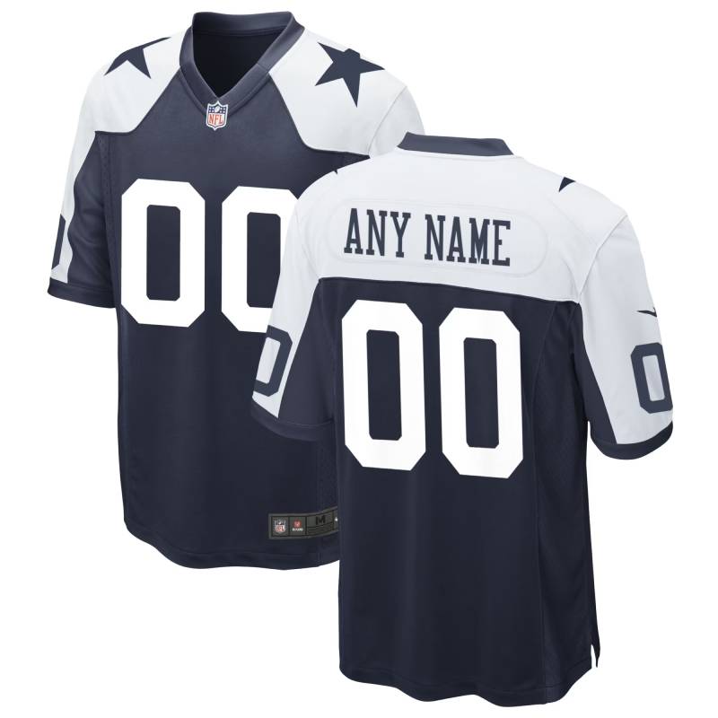 Dallas Cowboys NFL Personalized Navy White Game Jersey – Name & Number Dallas Cowboys NFL Personalized Navy White Game Jersey – Name & Number
