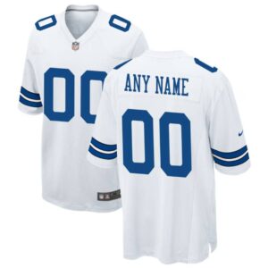 Dallas Cowboys NFL Personalized White Game Jersey – Name & Number