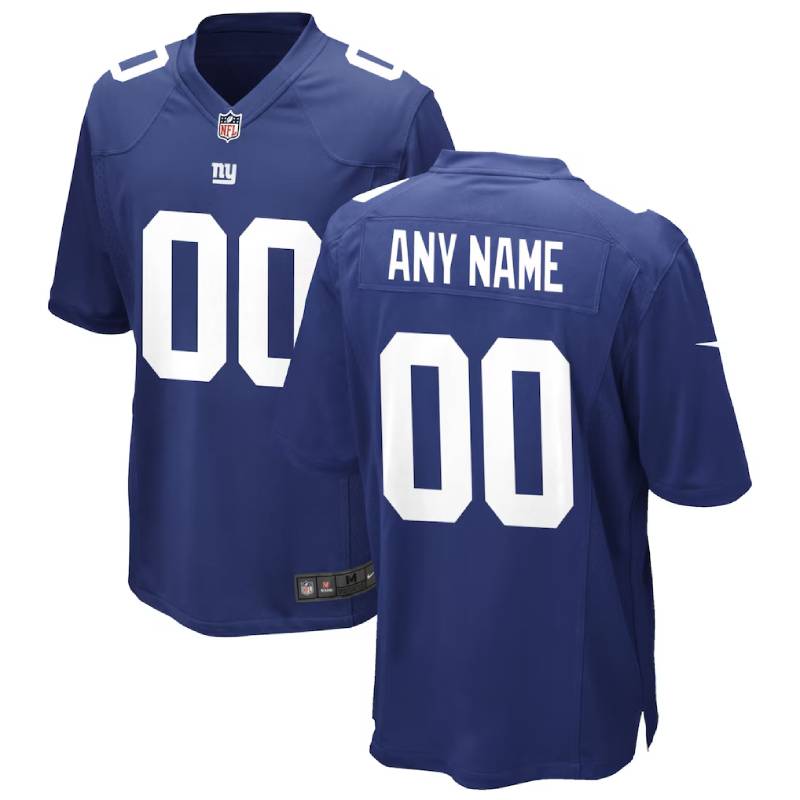New York Giants NFL Personalized Royal Game Jersey – Name & Number New York Giants NFL Personalized Royal Game Jersey – Name & Number
