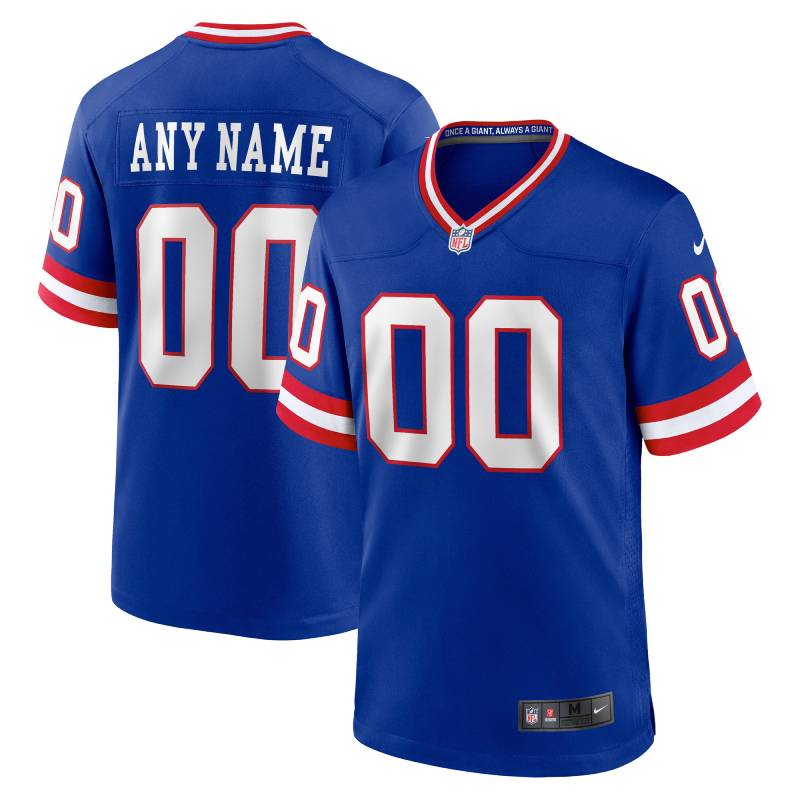 New York Giants NFL Personalized Royal Classic Game Jersey – Name & Number New York Giants NFL Personalized Royal Classic Game Jersey – Name & Number