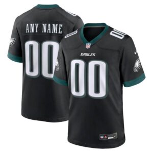 Philadelphia Eagles NFL Personalized Black Game Jersey – Name & Number