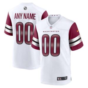Washington Commanders NFL Personalized White Game Jersey – Name & Number