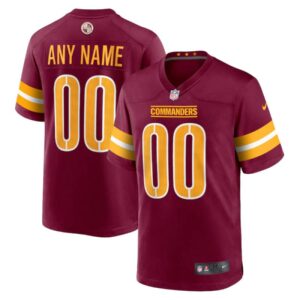 Washington Commanders NFL Personalized  Game Player Jersey – Name & Number