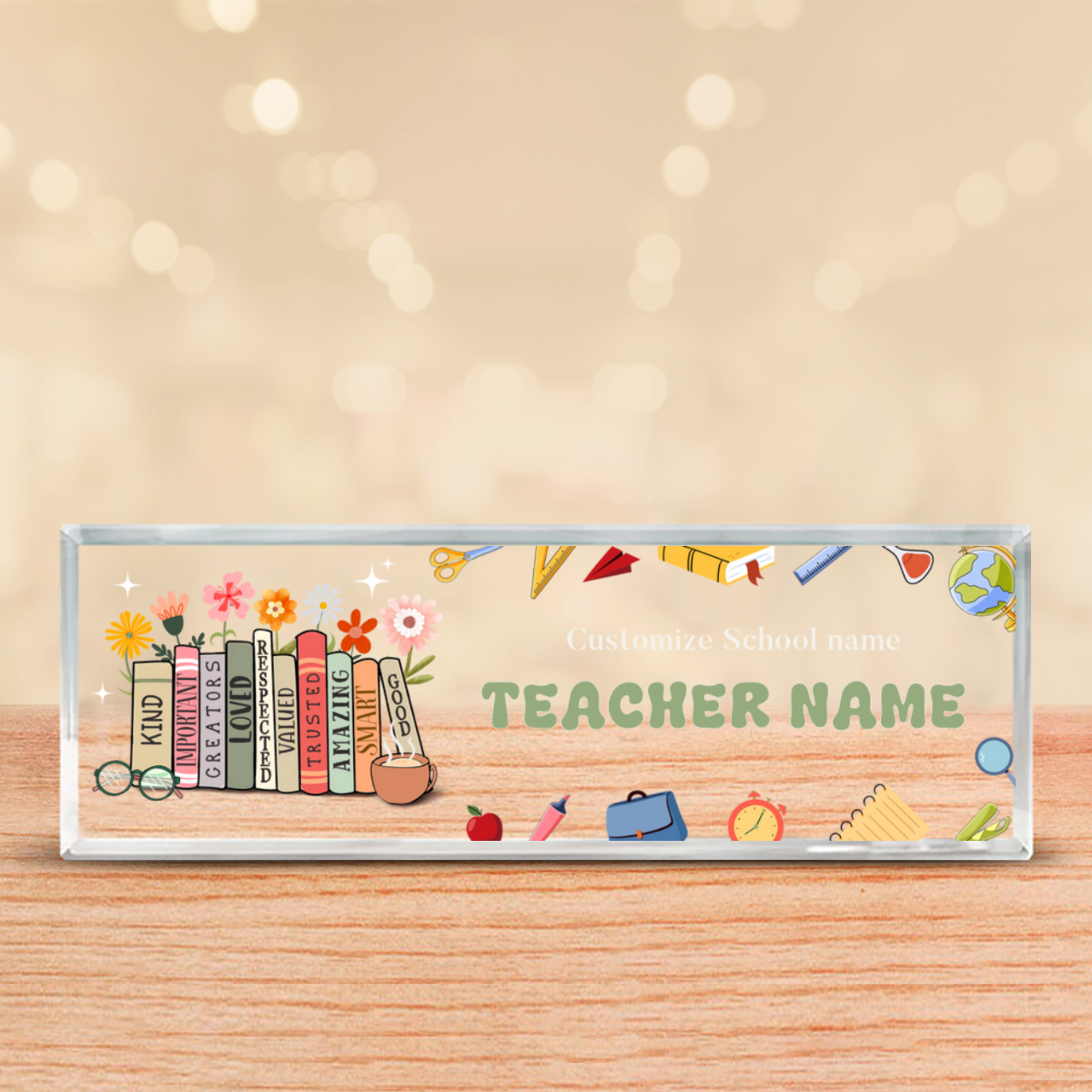 Personalized Teacher Desk Name Plate, Nameplate For Teacher, Teacher Desk Decor, Back To School Teacher Appreciation Gift, Teacher Gift For Women Personalized Teacher Desk Name Plate, Nameplate For Teacher, Teacher Desk Decor, Back To School Teacher Appreciation Gift, Teacher Gift For Women