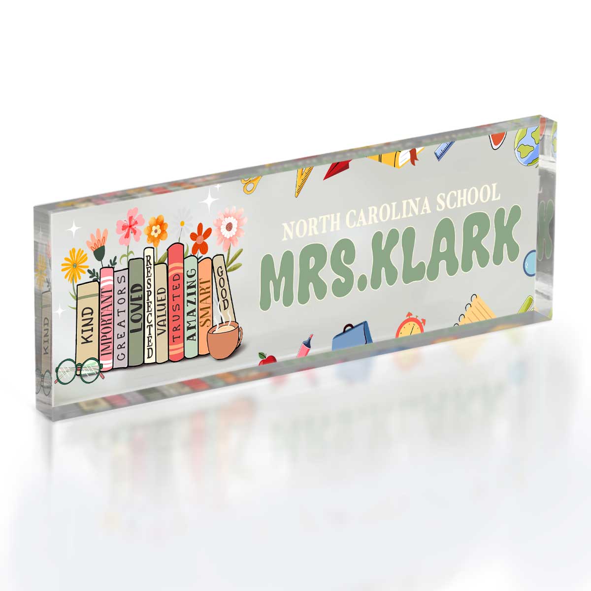 Personalized Teacher Desk Name Plate, Nameplate For Teacher, Teacher Desk Decor, Back To School Teacher Appreciation Gift, Teacher Gift For Women Personalized Teacher Desk Name Plate, Nameplate For Teacher, Teacher Desk Decor, Back To School Teacher Appreciation Gift, Teacher Gift For Women