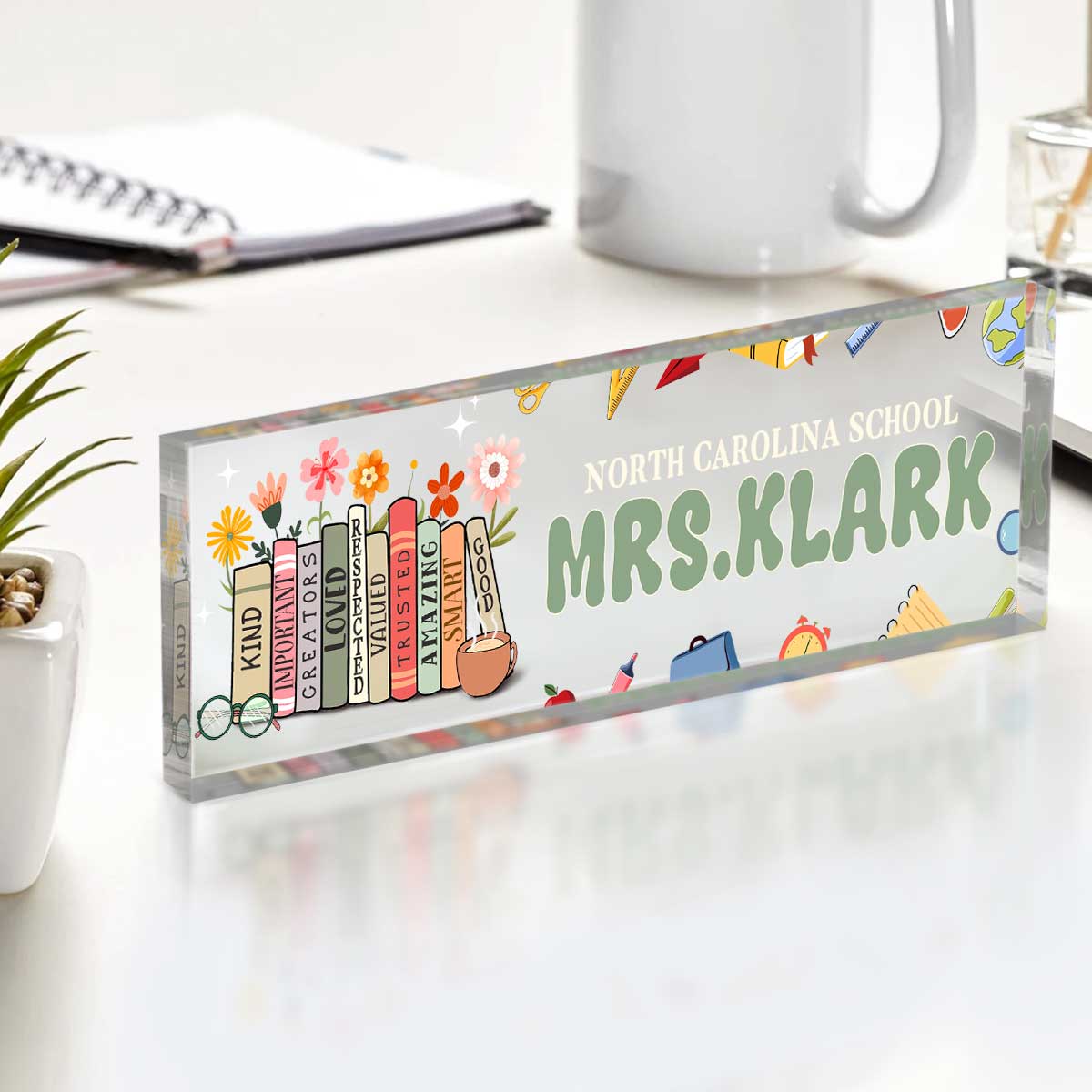 Personalized Teacher Desk Name Plate, Nameplate For Teacher, Teacher Desk Decor, Back To School Teacher Appreciation Gift, Teacher Gift For Women Personalized Teacher Desk Name Plate, Nameplate For Teacher, Teacher Desk Decor, Back To School Teacher Appreciation Gift, Teacher Gift For Women