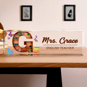 Classroom Initial – Personalized Desk Name Plate