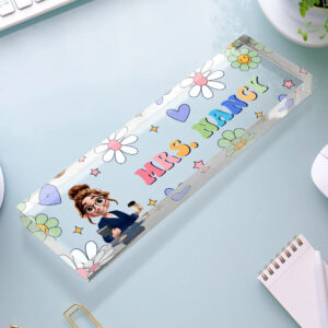 TextPatternGroovyRetroTeacherName PersonalizedDeskNamePlate TS822 CLA1171 Mk2.jpg