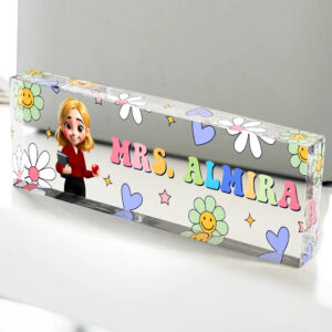 TextPatternGroovyRetroTeacherName PersonalizedDeskNamePlate TS822 CLA1171 Mk3.jpg