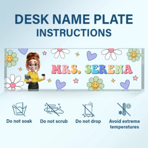 TextPatternGroovyRetroTeacherName PersonalizedDeskNamePlate TS822 CLA1171 Mk5.jpg
