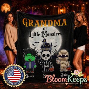 Personalized Monster Family Blanket Custom Kids Name Grandmas 2.jpg