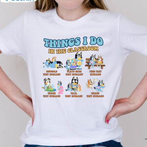 Bluedog Things I Do In The Classroom Shirt, Blue Dog Long Sleeve Unisex Hoodie