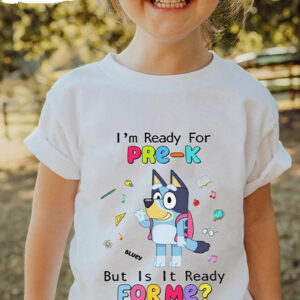 Bluey Back To School Trendy Shirt, Kindergarten Bluey Short Sleeve Long Sleeve