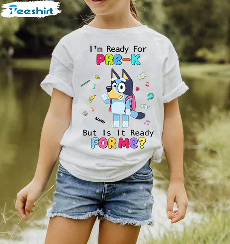 Bluey Back To School Trendy Shirt, Kindergarten Bluey Short Sleeve Long Sleeve Bluey Back To School Trendy Shirt, Kindergarten Bluey Short Sleeve Long Sleeve
