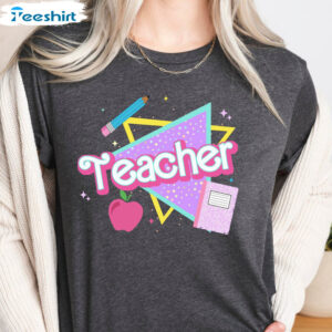 5 teacher shirt pink teacher shirt colorful teacher shirt 90s shirt 90s teacher shirt colorful 2.jpg